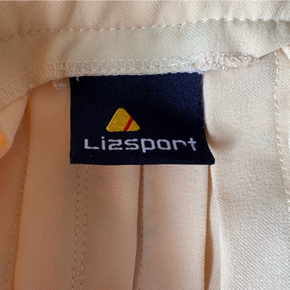 Vintage Lizsport Women Size 2 Butter Yellow Pleated Tennis Skirt Mini 26" Waist - Picture 2 of 16